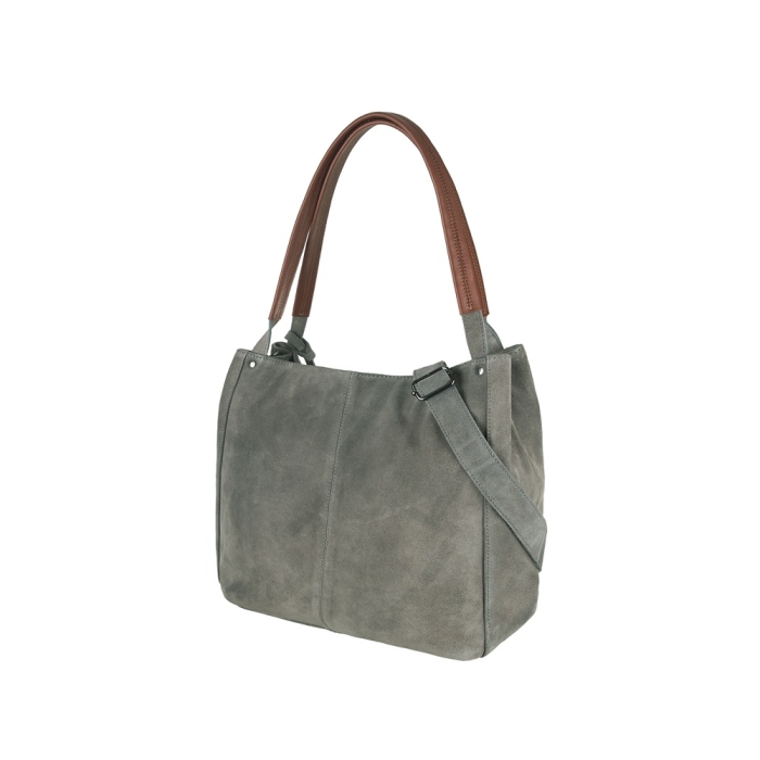 SHOPPER BAG SUEDE GREY mit viel Stauraum und nachhaltiger Verarbeitung
